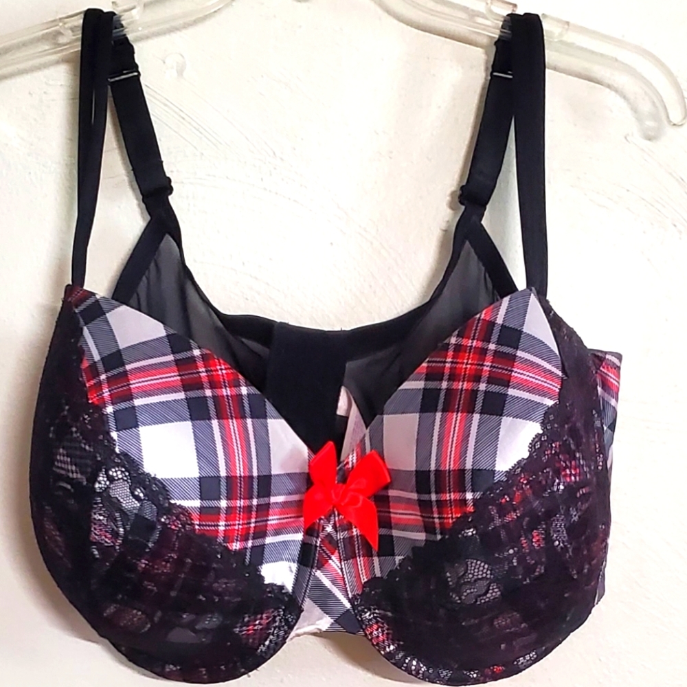 LIKE NEW Plaid Bra 44H